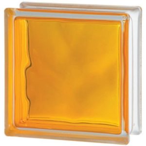 LADRILLO VIDRIO PIEL NARANJA (ESMERILADO) 19 X 19 X 8