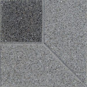LOSETA GRANITICA 40X40 4 TORTUGAS GRIS PLOMO X M2