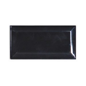CERAMICO BRIKS BISEL. LINEA SOFT 7.5 X 15 NEG. BRI X CAJA