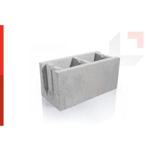 BLOQUE DE Hº U 19X19X39CM LISO SILKEBLOCK