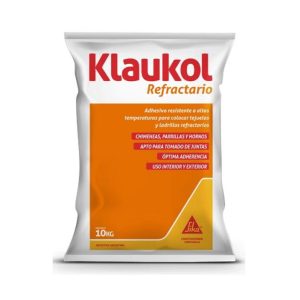 ADHESIVO KLAUKOL P/ALTAS TEMPER. LADR. REFRAC. X10KG