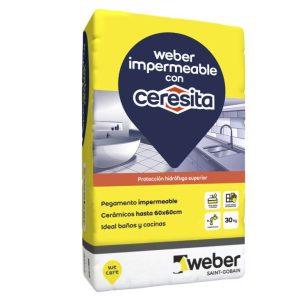 WEBER ADHESIVO CERAMICO IMPERM.C/CERESITA X 30KG